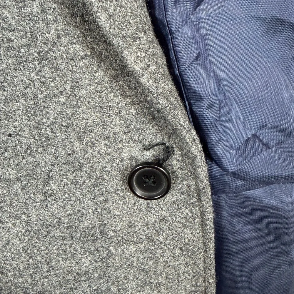 J. Crew 42R Classic Wool Blend Charcoal Gray Blazer Staple Business Coat